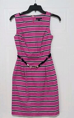 Tommy Hilfiger Women's Striped Sleeveless Fit & Flare Dress Sz 0  NWT - Image 1 of 4