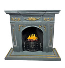 Dolls House Miniature 1:12th Scale Ornate Fireplace Living Room Furniture