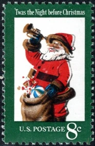 1472 8 cent Santa with Great Red and Gold Shift - Picture 1 of 1