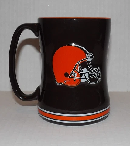 Cleveland Browns Coffee Mug 14oz Sculpted Relief Style  ( New ) Cover