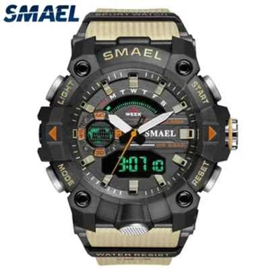 Mens Military Digital Watch Waterproof LED Alarm Sport Wristwatch Stopwatch - Picture 1 of 20