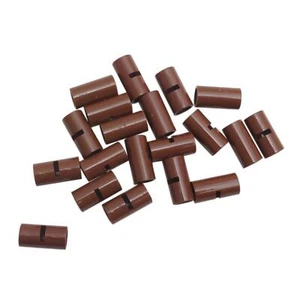 20 NEW LEGO Technic, Pin Connector Round 2L, Slot Reddish Brown - Picture 1 of 1