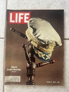 Life Magazine April 17, 1964 Remembering General Douglas MacArthur - Sports Cars