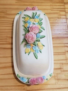 Vintage Holt Howard Floral Ribbed Butter Dish 4102  1959 HTF very RARE - Picture 1 of 9