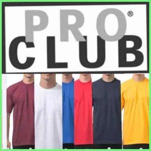 Pro Club Men's Heavyweight Short Sleeve Crew Neck T-Shirt-Sizes (M-2XL) - Picture 1 of 16