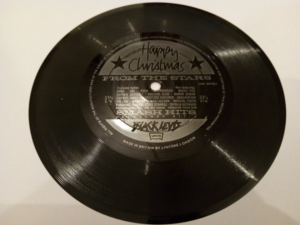 Happy Christmas From The Stars - UK 1982 Smash Hits 7" Flexi Disc Single - Image 1 of 1