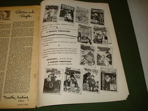 1949 FAWCETT COMIC BOOK AD in MOVIE STORY MAGAZINE - BETTY GRABLE COVER - Picture 1 of 6