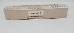 New Sealed Narciso By Narciso Rodriguez Eau de Parfum Roll On 0.25 Oz /7.5ml