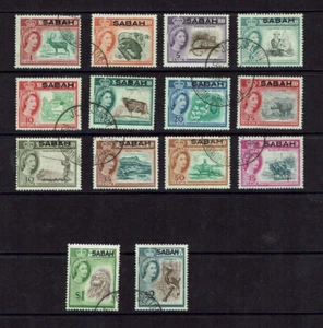 Sabah: 1964, North Borneo overprinted, Fine Used set - Picture 1 of 2