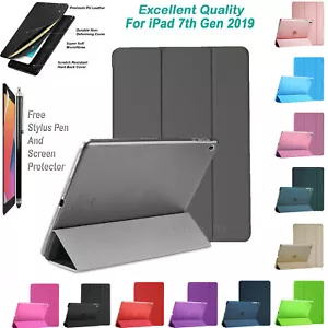 Für Apple iPad 7. Gen 10,2 Zoll (2019) Smart Magnetische Pu Leder Hülle Cover - Bild 1 von 26