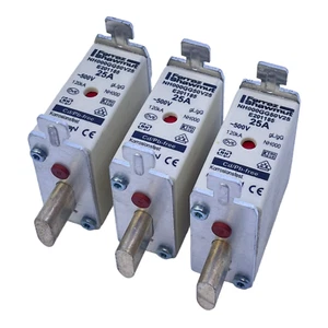 Ferraz Shawmut NH000GG50V25 NH Fuse Kit 25A 500V 120kA Pack: 3pcs - Picture 1 of 12
