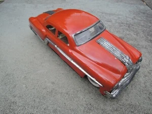 Vintage DELHI / Minister Delux FRICTION CAR 1950s PONTIAC CHIEFTAN Tin Car Toy - Picture 1 of 15