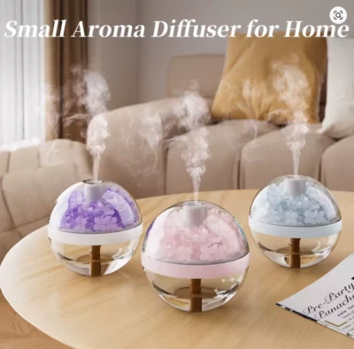 Flower Lighted Humidifier Essential Oil Diffuser Portable Missed Aromatherapy - Image 1 of 4