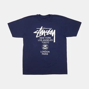 Stussy 3WT T-Shirt / Size XL / Mens / Blue / Cotton - Picture 1 of 8