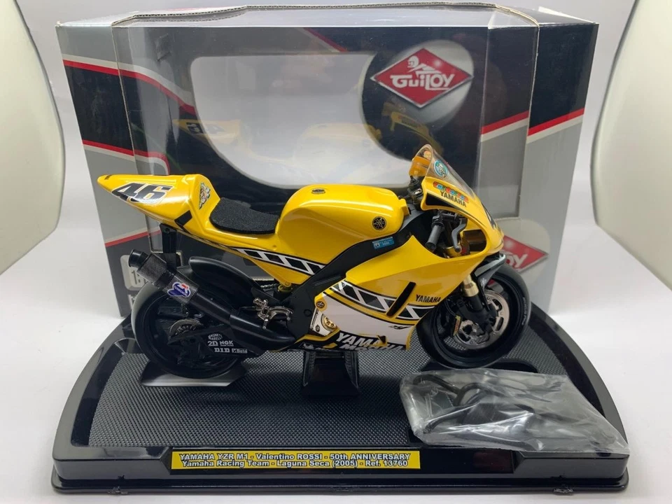 GUILOY YAMAHA YZR-M1 ROSSI 50 ANNIVERSARY LAGUNA SECA 2005 13760 1/10 - Image 1 of 1