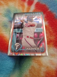 2024 Topps cromo - refractor RayWave Bryce Harper #62 - Imagen 1 de 4