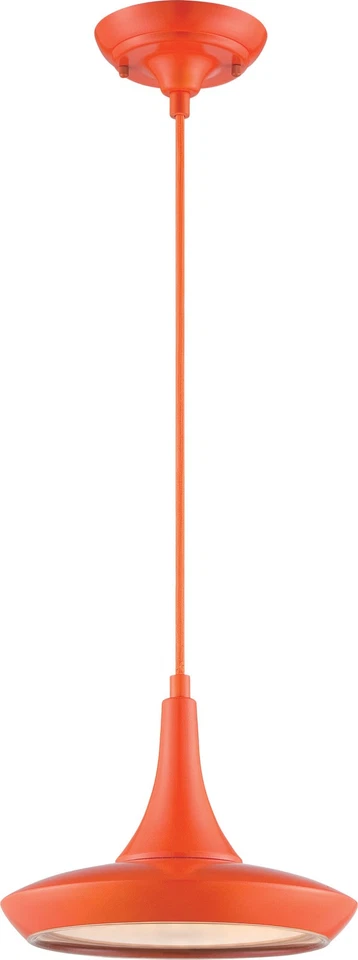 Nuvo Lighting 62/446 Naranja Luz Única 10-1/2"W Colgante LED Integrado Foto 1 de 1
