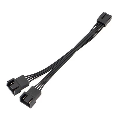 2Way 4Pin Pwms Fan Splitter Cable For Effective Heat Dissipation PVC Housing - Image 1 of 4