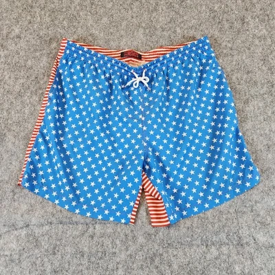 RSVLTS Pantalones Cortos Hombres 2XL Rojo Bandera de EE. UU. Bañador Patriótico América Cordones Foto 1 de 4