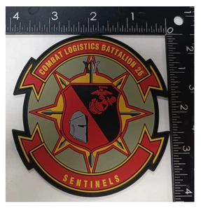 MARINE CORPS 26TH COMBAT LOGISTICS BATTALION PVC PATCH WITH HOOK & LOOP - Picture 1 of 1