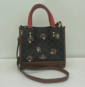 Coach Dempsey Tasche 22 Signature Canvas mit Igelmuster Monogramm CC769 Neu ohne Etikett - Bild 1 von 15