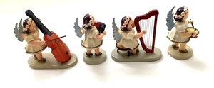 4 Músicos de Colección Erzgebirge KW VEB (Kwo) Marguerite Angel Band Alemania Madera - Imagen 1 de 14