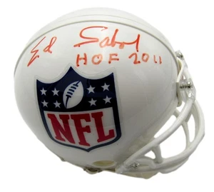 Ed Sabol HOF NFL Films Founder Autographed/Signed Mini Helmet JSA 201580 - Picture 1 of 3