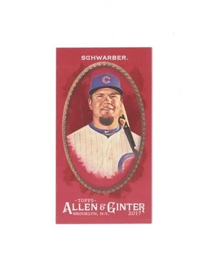 2017 Topps Ginter X No. 124 - Kyle Schwarber red mini 5/5 - Image 1 of 2