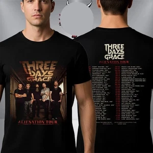Three Days Grace Alienation Tour 2026 Schedule Tour Dates Unisex T-Shirt - Picture 1 of 1
