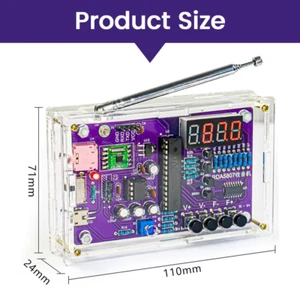 Zum Selbermachen FM Radio elektronisches Kit einstellbare Frequenz 87-108 MHz Digitalanzeige DIY S - Bild 1 von 8