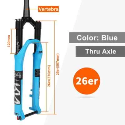 Mountain Bike Thru Axle Front Fork 26/27.5/29er Travel 120mm Air Suspension Fork - Image 1 of 4