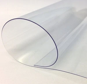 8€/m² PVC Folie GLASKLAR 150cm breit transparent durchsichtig Fensterfolie Plane - Bild 1 von 19