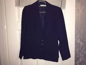 JACQUES VERT LADIES NAVY BLUE JACKET BLAZER SIZE 10 WORN ONCE WEDDINGS - Picture 1 of 4
