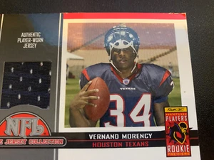 2005 Topps Total Rookie Jerseys #6 Vernand Morency Houston Texans Jersey Card - Picture 1 of 2