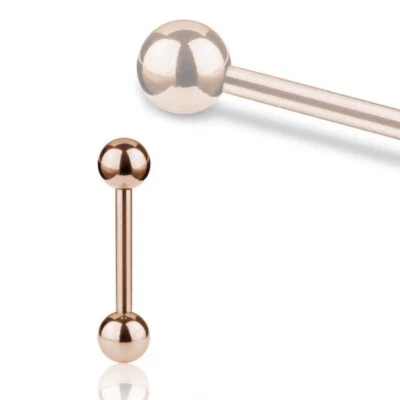 Zungenpiercing Piercing Brust Nippel Rose Gold Stab Kugel Hantel Intim Helix Ohr - Bild 1 von 4