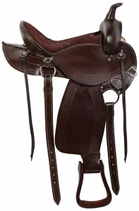 Brown Gaited Western Pleasure Trail Endurance Horse Leather Saddle Accessories. - Picture 1 of 7