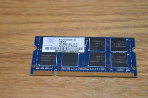 1X Nanya 1GB DDR2 667MHz RAM Memory NT1GT64U8HB0BN-3C PC2-5300S 200PIN - Photo 1/2