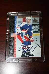 1996 UPPER DECK BE A PLAYER TODD MARCHANT AUTO - Picture 1 of 1