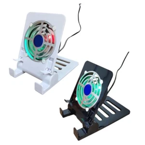 Foldable Phone Holder With Cooling Fan USB Gaming Radiator For Smartphone Tablet - Zdjęcie 1 z 10
