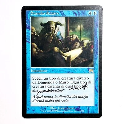 MTG Magic Card Standardize Italian FL Black Bdr. Foreign Artist Signature - Image 1 of 3