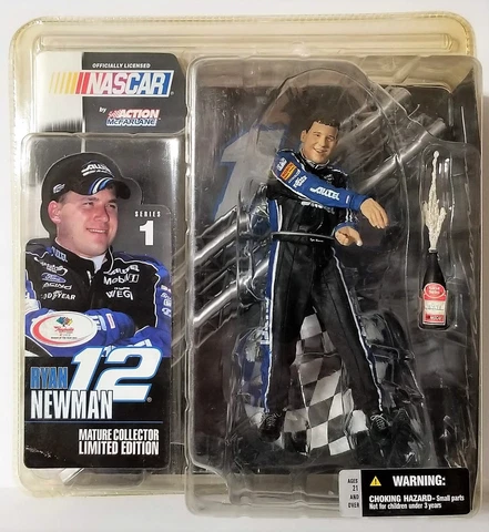 McFarlane NASCAR #12 Ryan Newman Series 1 Alltel No Hat Variant Figure 2003 Cover