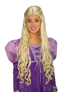Peluca Halloween Ginebra Madre de Dragones Princesa Rubia Daenerys, Para Mujer... - Imagen 1 de 1