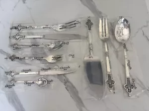 Renaissance by Christofle France Sterling Silver Flatware Service Set 45 pcs NEW - Picture 1 of 12