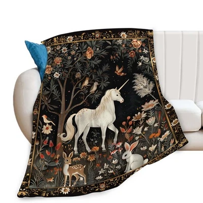 Manta Unicornio para Niñas y Adultos - Súper Cálida, Peluche Suave, Ligera... Foto 1 de 4