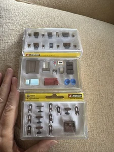 NOCH HO Scale Furniture Set – 3x New in Box (14.824, 14.822, 14.832) - Imagen 1 de 5