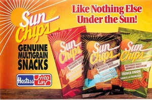 Magazine Print Ad HOSTESS/FRITO LAY 1994 Sunchips Sun Chips Multigrain 1/2 Page - Picture 1 of 1