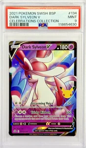 PSA 9 Dark Sylveon V SWSH134 - 2021 SWSH BSP 25th Celebrations Promo #134 - Picture 1 of 2