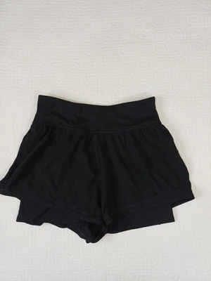 SPANX Sara Blakely Medium Athletic Skort Skirt Shorts Black Zip Pocket - Image 1 of 4