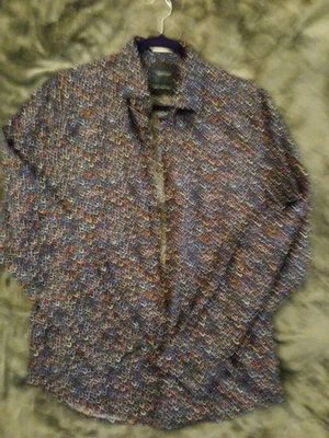 Cactus Man Multicolor Flowered Shirt Size L - Image 1 of 3