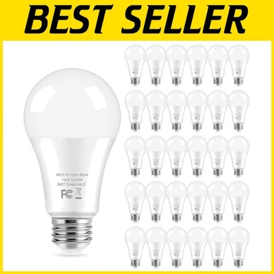 Efficient 100W Equivalent LED Bulbs 30-Pack - Image 1 of 4